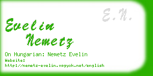 evelin nemetz business card